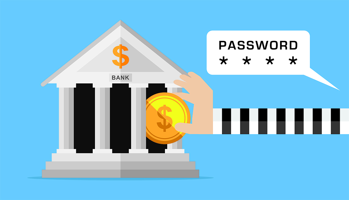 a hand is reaching into a bank and stealing money