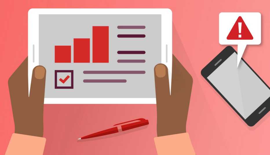 data reports and text or email alerts about scam and fraud activity