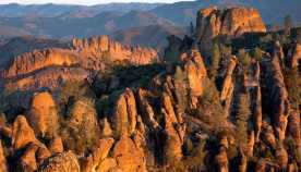 high peaks and balconies cliffs in pinnacles national park